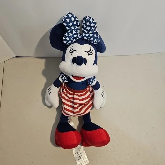 DISNEY PARKS Minnie Mouse Plush American Edition 4th of July 12 Inch - Picture 2 of 5